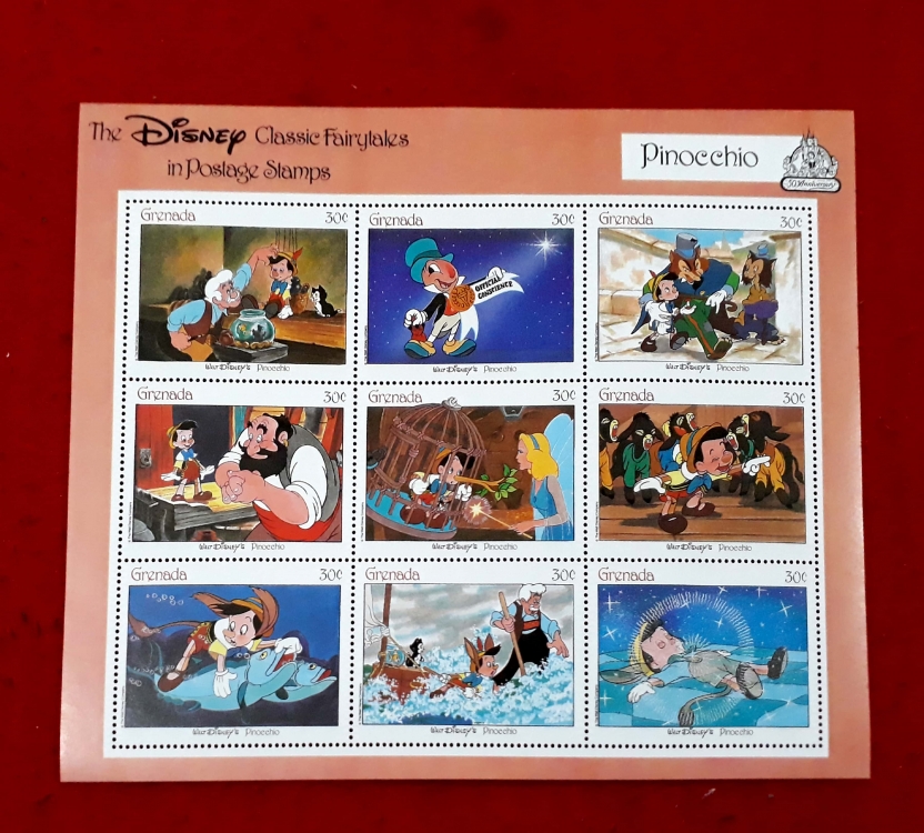 GRENADA SOUVENIR SHEET MNH CARTOON. THE DISNEY CLASSIC FAIRYTALES