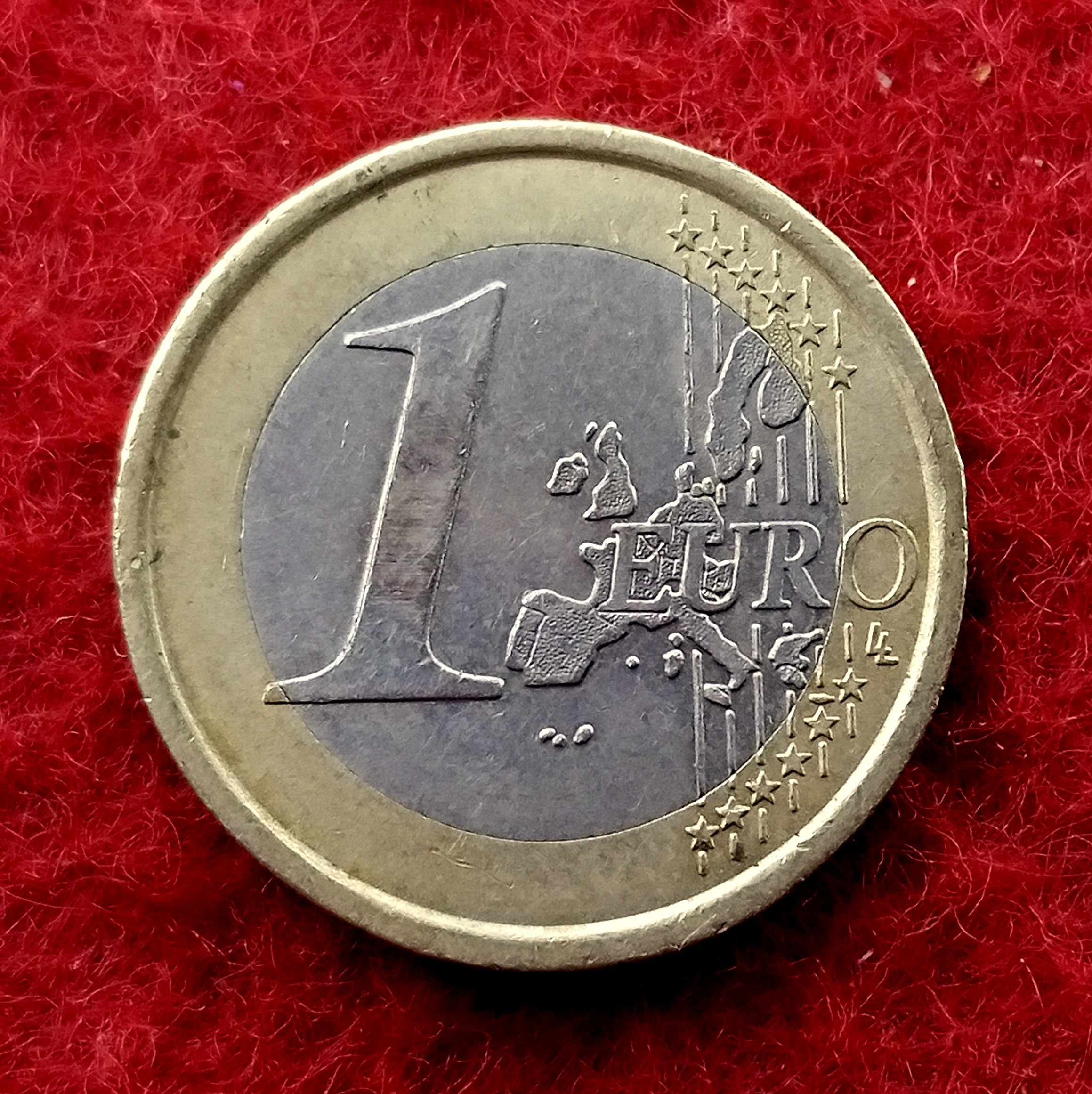 Coin 1 euro Italy 2002 Real, collection, euro coins, foreign money