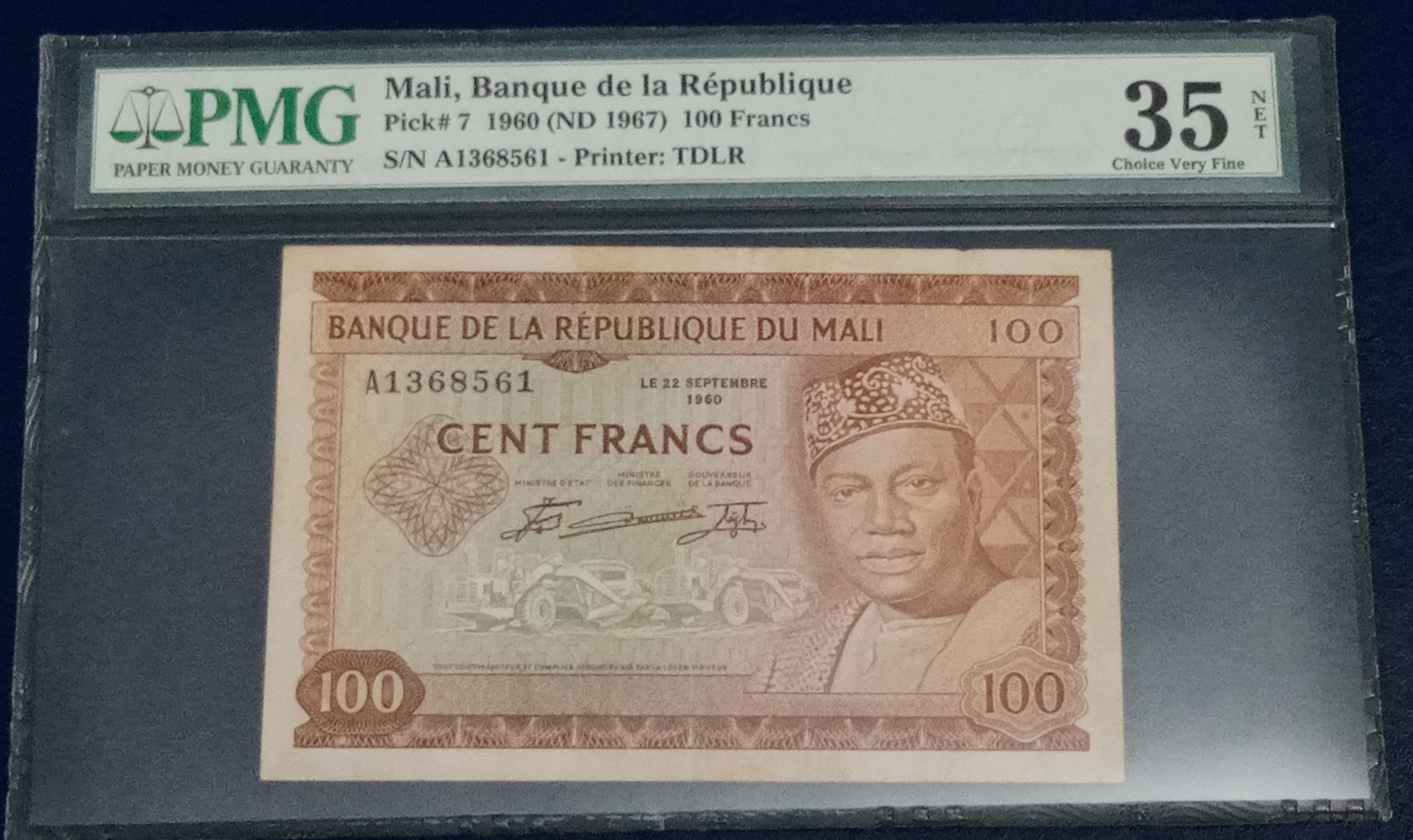Mali 100 francs 1960(1967)